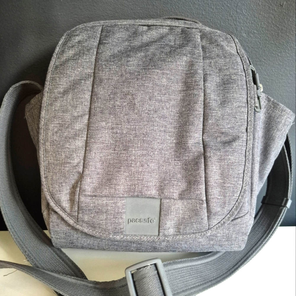 Pacsafe Gray Anti-Theft Crossbody Bag